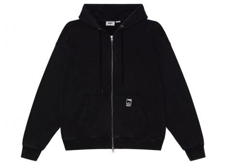 Obey Post Zip Hood Dusty Black Limo 112460038DUBL