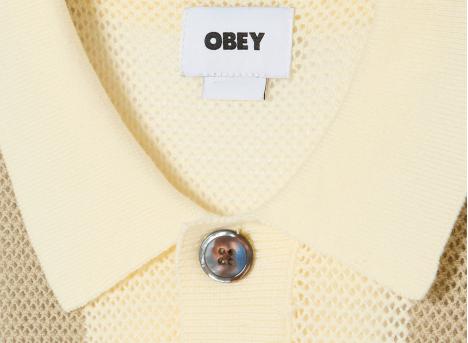 Obey Seth Polo Sweater Unbleached 151000123