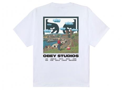 Obey Sky Face Tee White 168024320