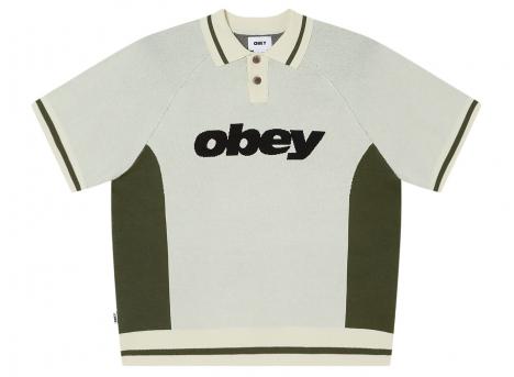 Obey Sport Polo Sweater Unbleached 151000125