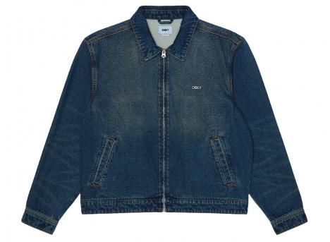 Obey Workshop Jacket Oil Stained Indigo 121800627OSI