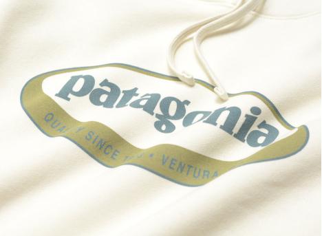 Patagonia 95 Oval Logo Uprisal Hoodie Birch White