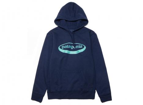 Patagonia 95 Oval Logo Uprisal Hoodie New Navy