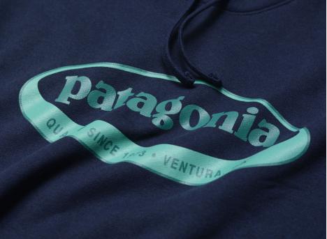 Patagonia 95 Oval Logo Uprisal Hoodie New Navy