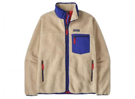 Patagonia Classic Retro-X Jacket Dark Natural / Cobalt Blue 23057-DNLC