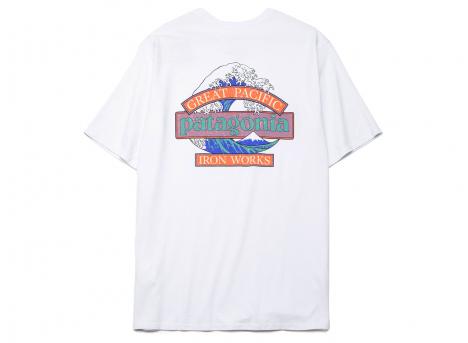 Patagonia Great Waves Responsibili Tee White