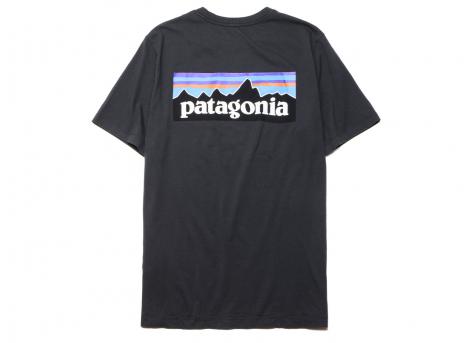 Patagonia P6 Logo Tshirt Ink Black