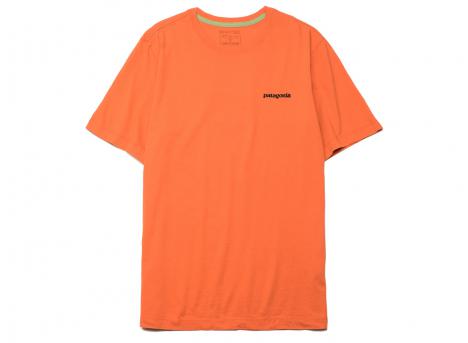 Patagonia P6 Logo Tshirt Coal Orange