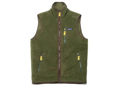 Patagonia Retro Pile Fleece Vest Basin Green