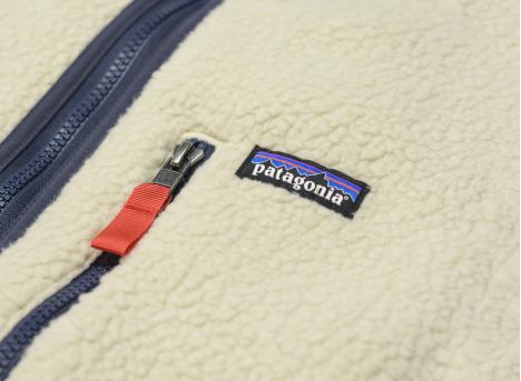 Patagonia Retro Pile Jacket Pelican / Smolder Blue
