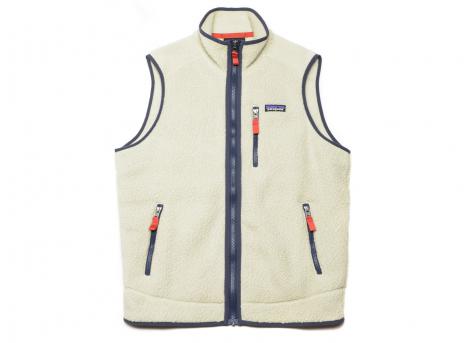Patagonia Retro Pile Vest Pelican / Smolder Blue