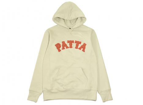 Patta Biker Logo Hooded Sweater Pelican