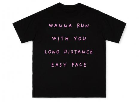Peaufine Wood Tshirt Wanna Run With You Black