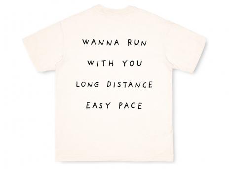 Peaufine Wood Tshirt Wanna Run With You Off White