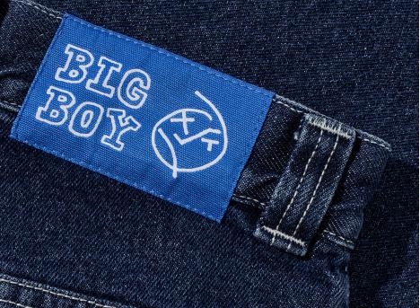 Polar Skate Co Big Boy Shorts Dark Blue / White Stitching