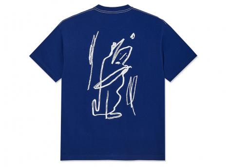 Polar Skate Co Contrast Tee Doodle Ultramarine / White