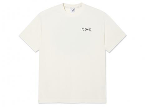 Polar Skate Co Contrast Tee Fill Logo Ivory / Black