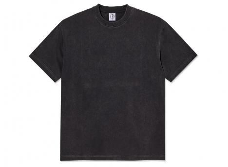 Polar Skate Co Contrast Tee Stroke Logo Silver Black / Black