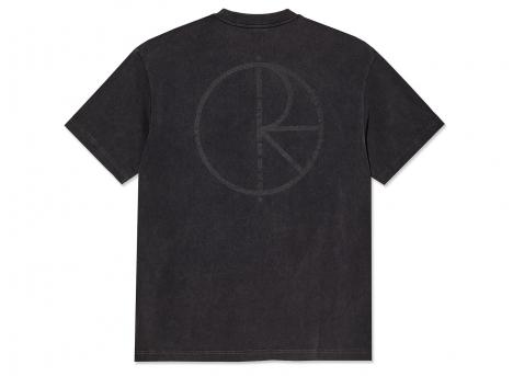 Polar Skate Co Contrast Tee Stroke Logo Silver Black / Black