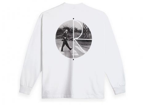 Polar Skate Co Fill Logo Ls Tee Klez Crossing White