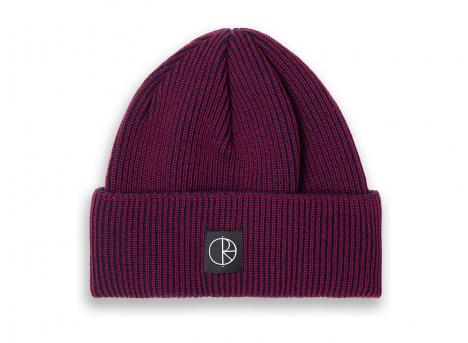 Polar Skate Co Lines Merino Beanie Wine / Navy
