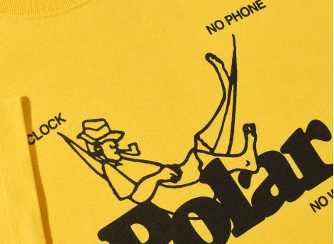 Polar Skate Co Tee No Worries Lemon
