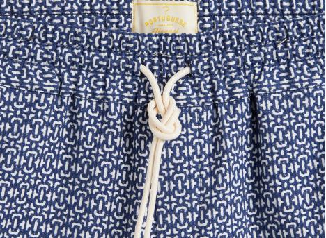 Portuguese Flannel Abstract Tile Shorts