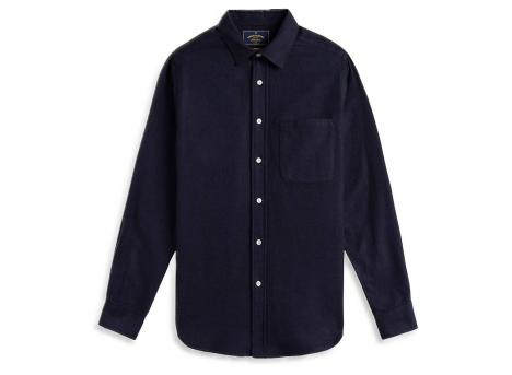 Portuguese Flannel Teca Shirt Navy