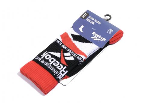 Reebok Classics Graphic Vector Crew Socks Black ED1300