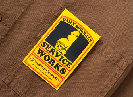 Service Works Canvas Chore Shirt Bark SW-SS26-009