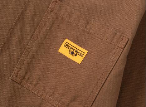 Service Works Canvas Chore Shirt Bark SW-SS26-009