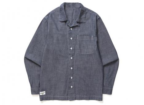 Service Works Chambray Resort Shirt Dark Blue SW-SS26-203