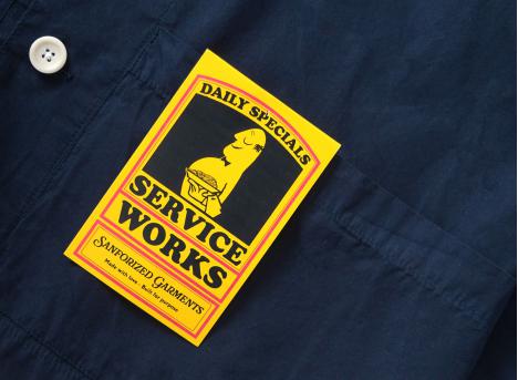 Service Works Easy Chef Shirt Navy SW-SS26-194
