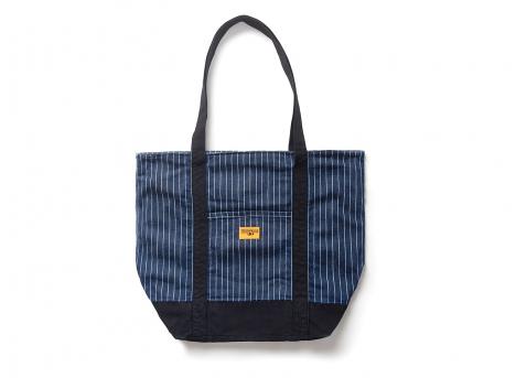 Service Works Pinstripe Denim Tote Indigo SW-SS26-240