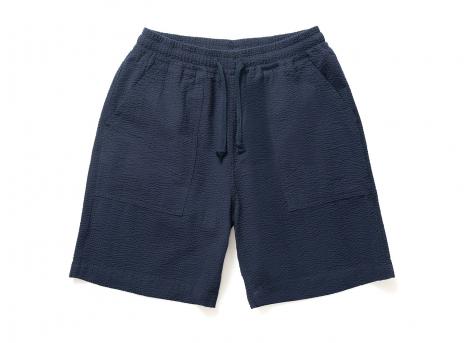 Service Works Seersucker Chef Shorts Dark Navy SW-SS26-212