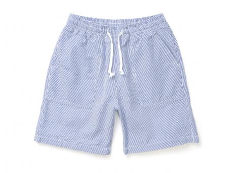 Service Works Seersucker Chef Shorts Navy Stripe SW-SS26-212