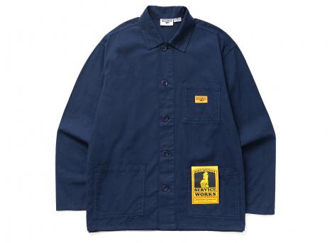 Service Works Twill Chore Shirt Dark Navy SW-SS26-299