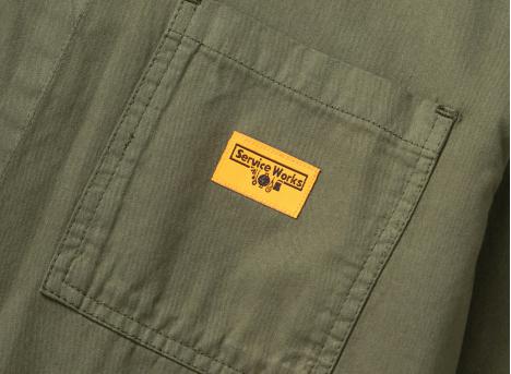 Service Works Twill Chore Shirt Olive SW-SS26-299