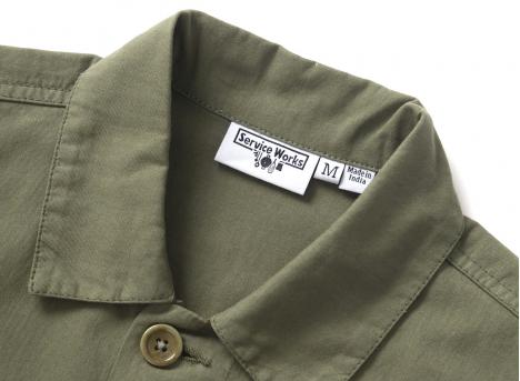Service Works Twill Chore Shirt Olive SW-SS26-299