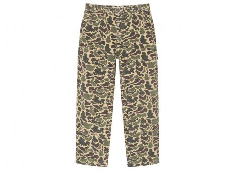 Stussy Camo Canvas Work Pant Brown