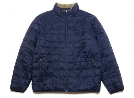 Taion Mountain Reversible Down×Boa High-Neck Jacket Dark Navy / Beige TAION-R102MBMT