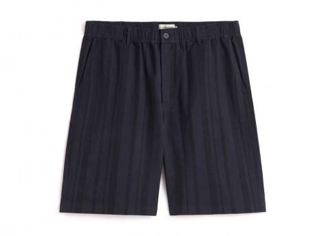 Thinking MU Dappled Stripes Gasper Shorts Navy