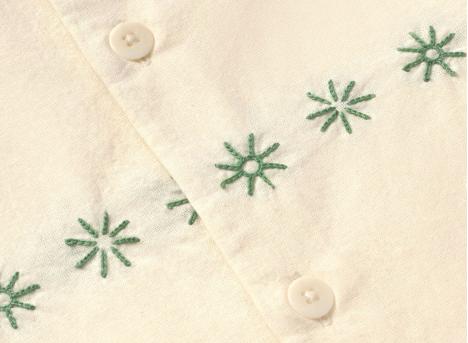 Thinking MU Embroidery Tom Shirt Pannacota