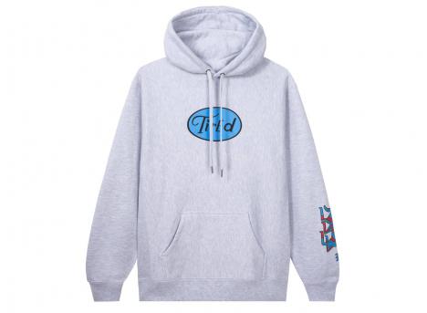 Tired Skateboards Crawl Pullover Hood Grey