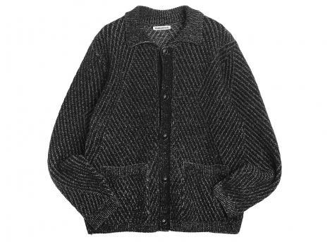 YMC P8BAE Baker Cardigan Charcoal