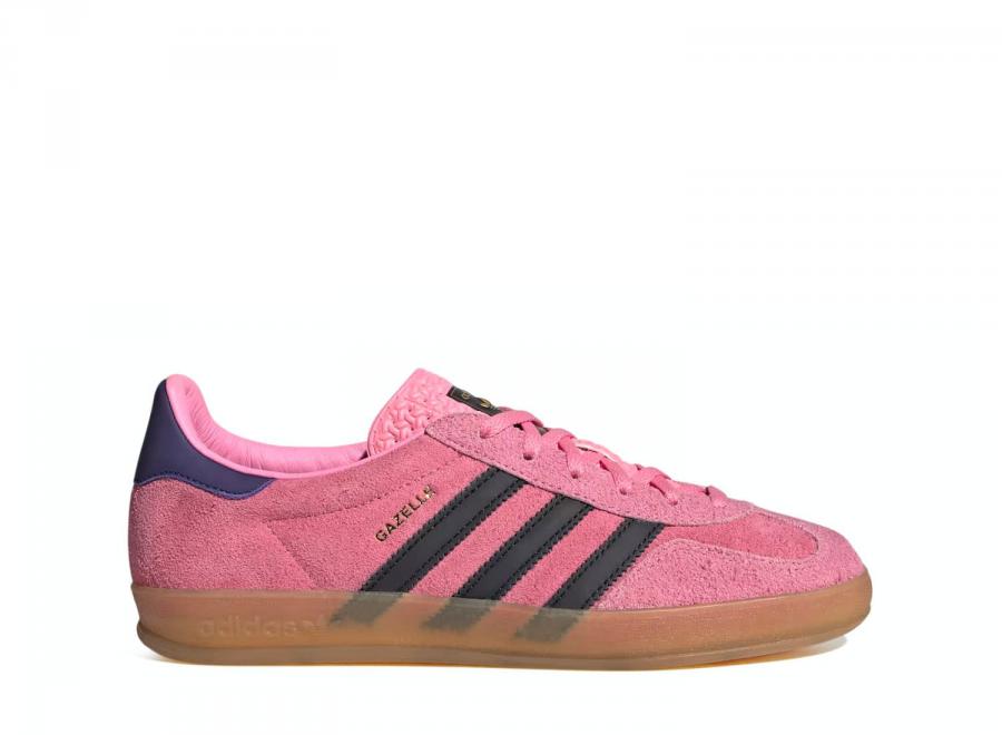 Adidas Gazelle Indoor Bliss Pink / Core Black / Collegiate Purple IE7002 - ADIDAS Originals