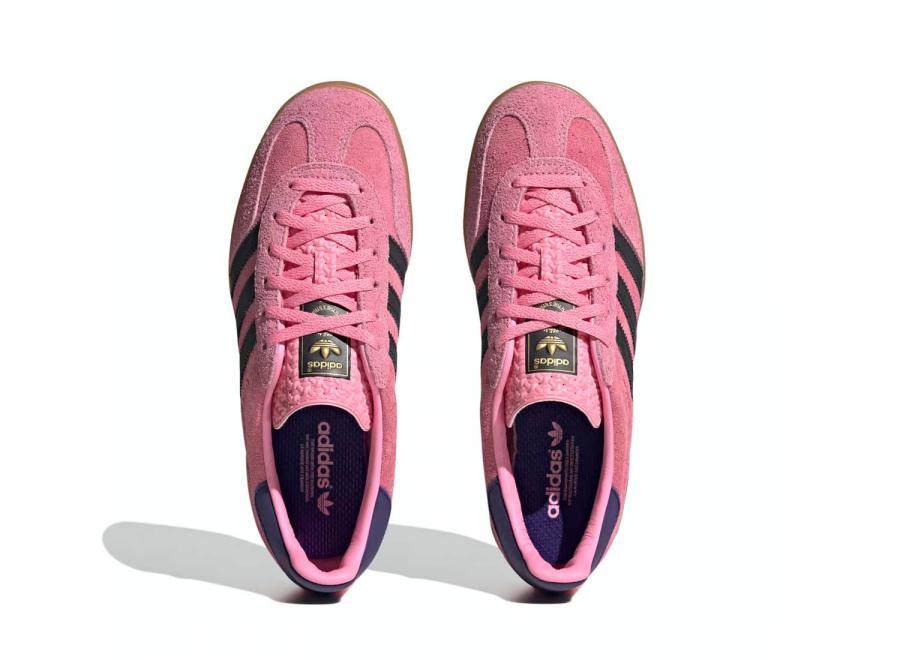Adidas Gazelle Indoor Bliss Pink / Core Black / Collegiate Purple IE7002 - ADIDAS Originals