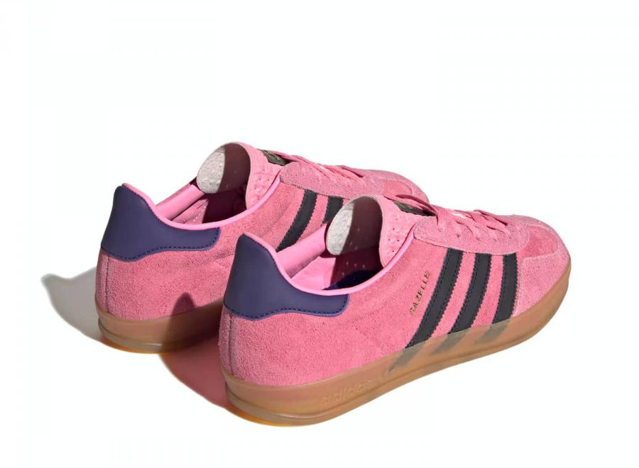 Adidas Gazelle Indoor Bliss Pink / Core Black / Collegiate Purple IE7002 - ADIDAS Originals