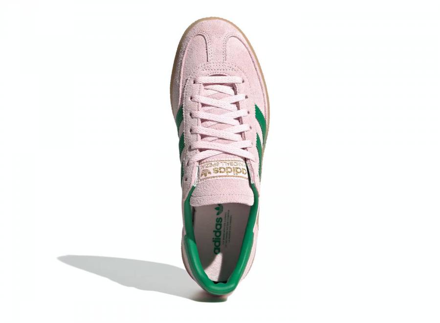 Adidas Handball Spezial Clear Pink / Green / Gold Metallic JR7347 - ADIDAS Originals