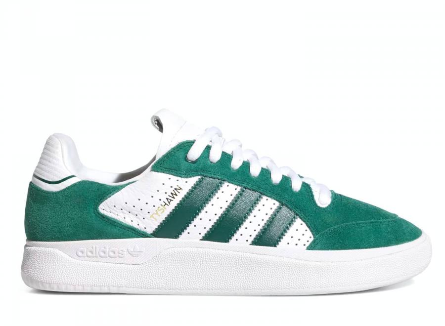 Adidas Skateboarding Tyshawn Low Collegiate Green / Collegiate Green / Cloud White JQ1138 - ADIDAS Originals